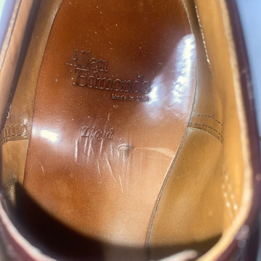 Allen Edmonds Lloyd Wingtip Oxford Shoes 12 B - Vintage Quality 0697 1946 Comb.‎